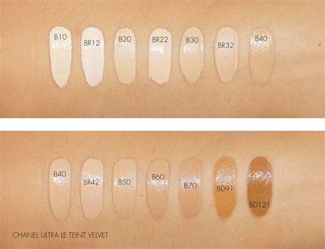 chanel ultra le teint color chart